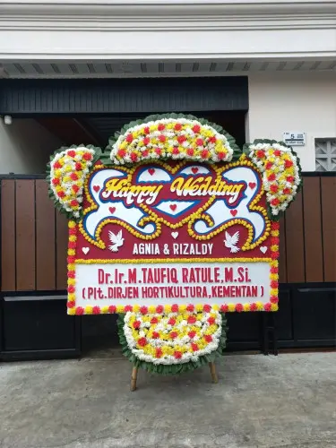 Papan Bunga Pernikahan bukit argomulyo