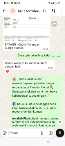 Testimonial Papan Bunga bukit argomulyo