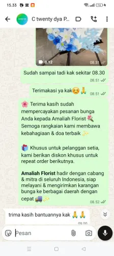 Testimonial Standing Flower bukit argomulyo