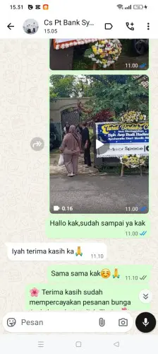 Testimonial Papan Bunga bukit argomulyo