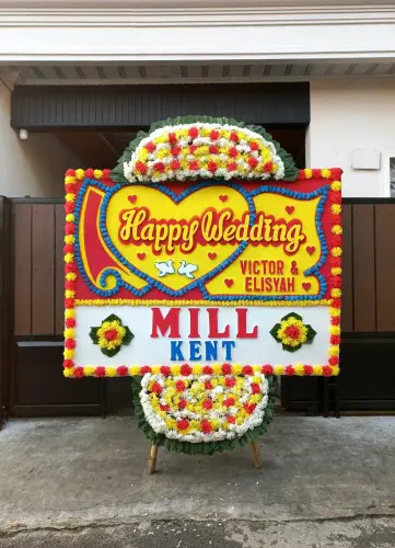 Papan Bunga Pernikahan bukit argomulyo